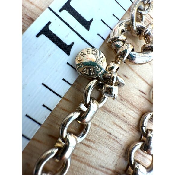 J.Crew Gold-Tone Necklace With Neutral Beige Gems & Clear Crystals 18-20 Inches - Picture 2 of 13